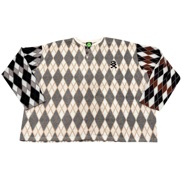 Tunnel Vision | NWT’s oversized argyle punk goth grunge dark academia sweater - Picture 4 of 10